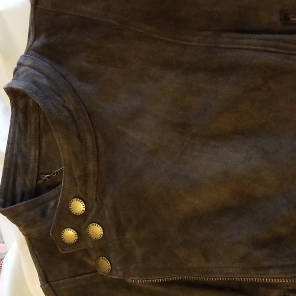 Ralph Lauren Brown Suede Zip Jacket - Picture 4 of 10